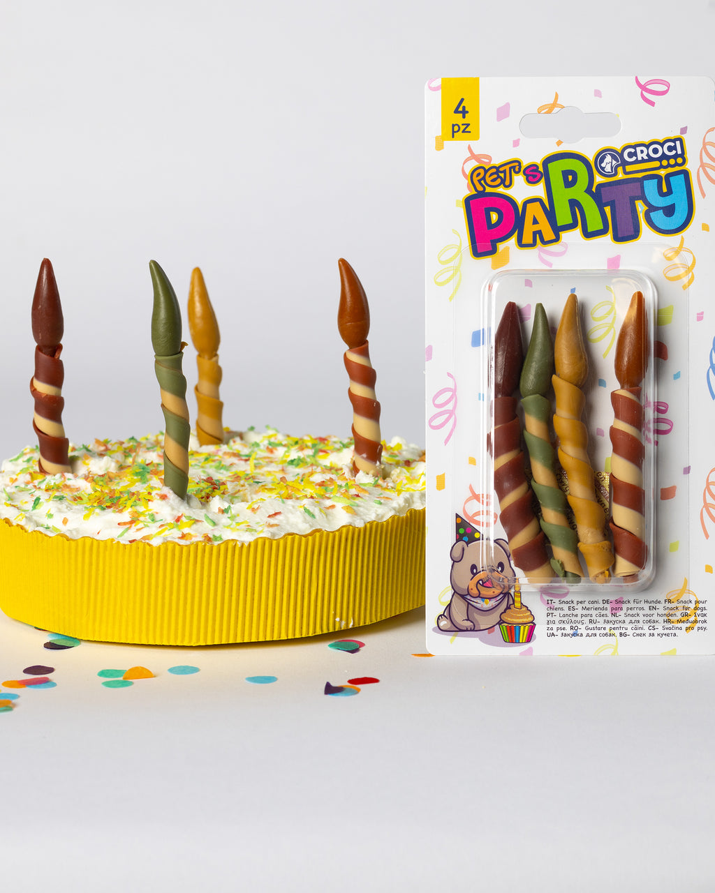 Essbare Kerzen als Dekoration für die Hundetorte – DOGGYBIRTHDAY
